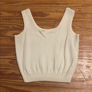 St. John Cream Tank Top